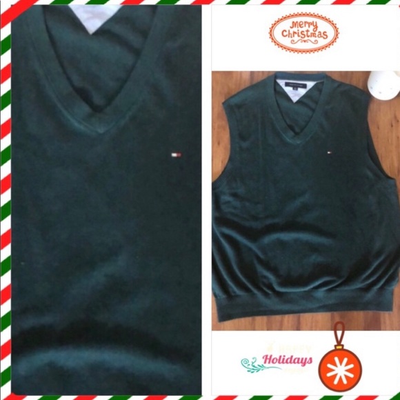 Tommy Hilfiger V Neck Sweater Vest - Picture 2 of 2